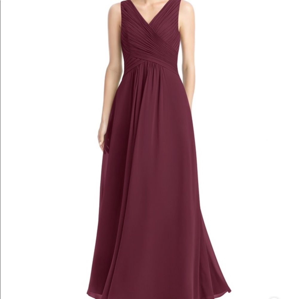 Azazie Bridesmaid Dress- Cabernet